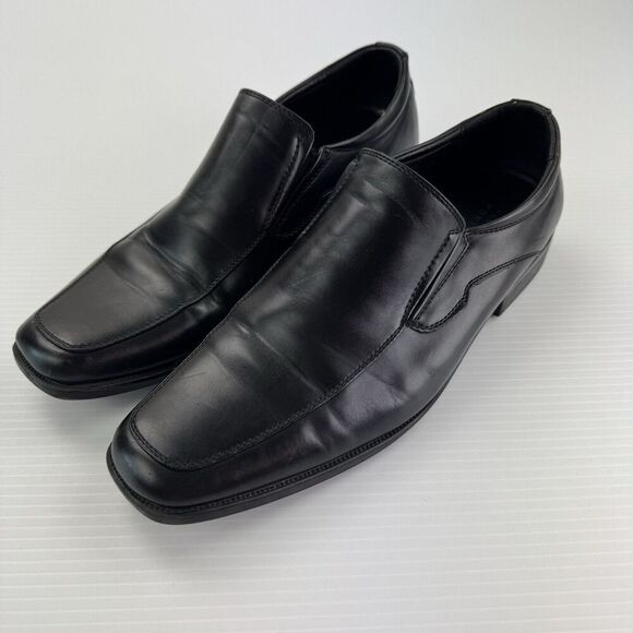 Perry Ellis Portfolio Men’s Size 12 Kent Wide Black Slip On Loafers Dress Shoes - Picture 1 of 10